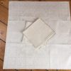 Leinen-Serviette antik, Damast, große Serviette