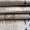 Leinen-Handtuch art deco, Geschirrtuch antik, blau-gelb
