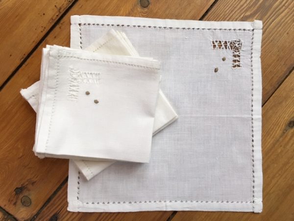 Serviette Hohlsaum, Handarbeit