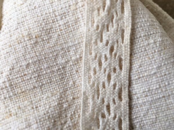 Leinen-Brotbeutel mit Spitze | 782 – Bild 2
