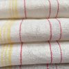 Leinen-Handtuch 088, gelb-rot, Gläsertuch, antik, Leinen-Geschirrtuch