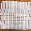 Leinen-Geschirrtuch 090, florales Muster, antik, Leinen-Handtuch
