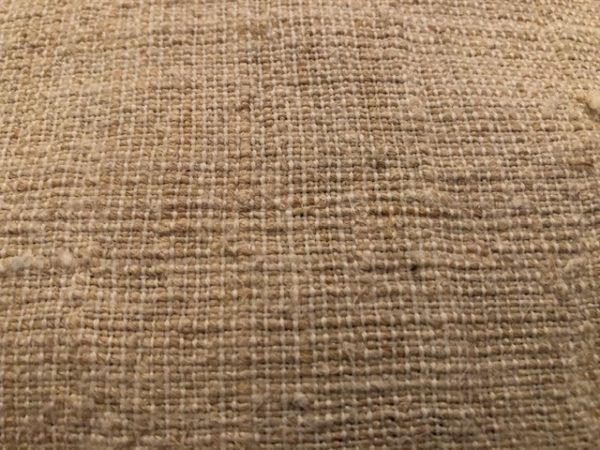 Leinen-Turnbeutel mit Leder | 2041 – Bild 3