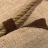 Leinen-Turnbeutel mit Leder | 2041 – Bild 2
