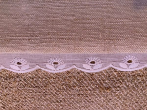 Leinen-Turnbeutel mit Spitze | 2033 – Bild 6