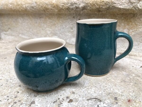 2 Becher dunkles blau-grün | K 2